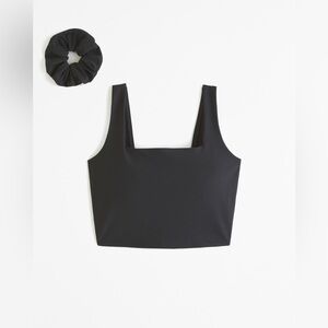 Abercrombie & Fitch YPB Curve Love Squareneck Slim Tank Sports Bra Size Medium